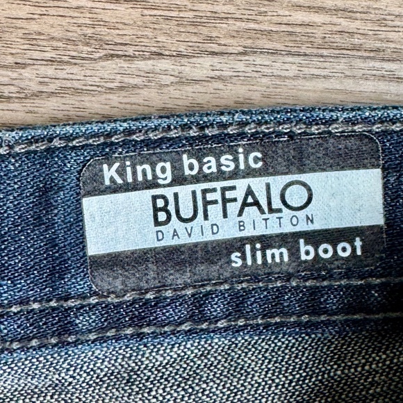 Buffalo King Basic Slim Bootcut Jeans Men’s Dark Wash Size 34 x 29 - Picture 5 of 13